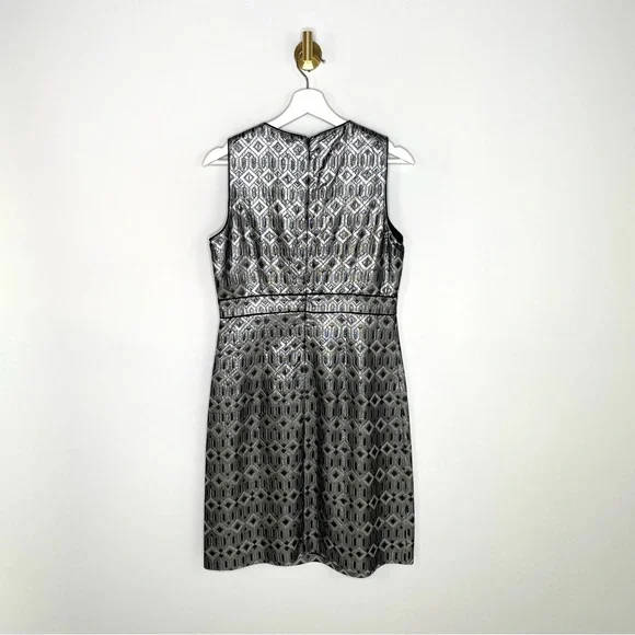 Night OutTory Burch Metallic Sheath Dress w Fitted Top Cocktail Party Classic